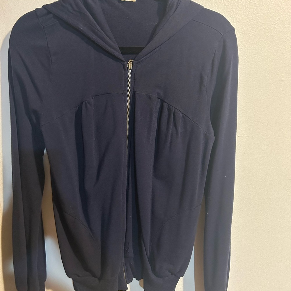 Navy Blue Women's Hoodie Jacket